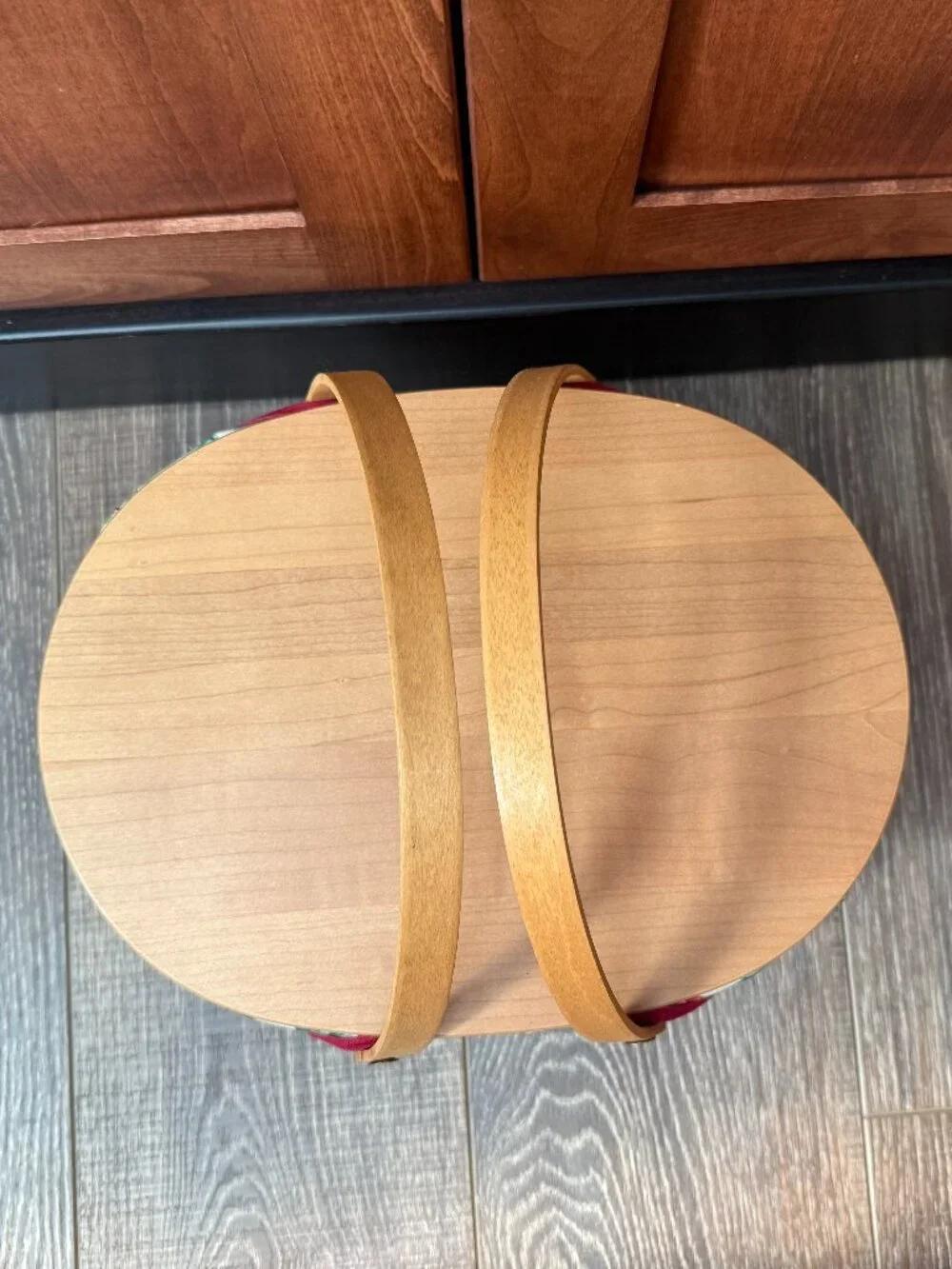 Longaberger-2004 Edition Christmas Collection Get Together Basket with Lid